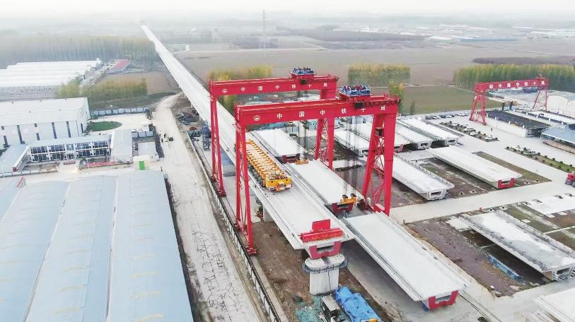 濰宿高鐵莒縣段進(jìn)入架梁實(shí)施階段